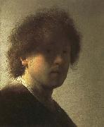 Rembrandt van rijn Self-Portrait as a Young Man oil painting on canvas